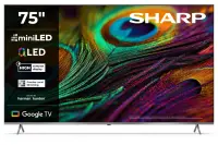 Sharp 4K QLED TV | 75JP7265E | 75 | Smart TV | Google TV | UHD