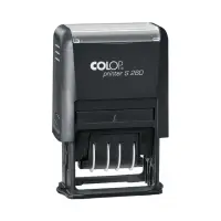 Tempel COLOP PRINTER S260 ( YYYY-MM-DD), sinine padi, must korpus
