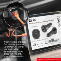 CLUB3D CAC-1921 mobiilseadme laadija Sülearvuti Must Sigaretisüütaja Automaatne – pilt 5