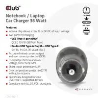 CLUB3D CAC-1921 mobiilseadme laadija Sülearvuti Must Sigaretisüütaja Automaatne – pilt 10