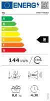Dryer Machine | DP0844WE0 | TCL Front loading | Energy efficiency class E | 8 kg | LED | Heat pump | Depth 59.3 cm | White – pilt 3