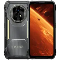 Blackview XPLORE 2 Rugged Phone 6.73 inch AMOLED 3200x1440 120Hz 12/256Gb MT 8300 Octa-Core 3.35GHz 50MP Front 50+20MP Rear Cam Night Vision 457LUM light TUV Low Blue Light Cert UL94 HB WiFi6E -20 to+60  20000mAh MIL-STD-810H Black