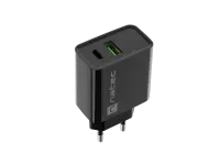 Natec Ribera USB Charger, 1xUSB-A, 1x USB-C, 20 W | NUC-2062