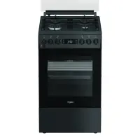 Whirlpool Cooker | W5G8LMSWTA | Hob type Gas | Oven type Electric | Anthracite | Width 50 cm | Depth 60 cm | 60 L
