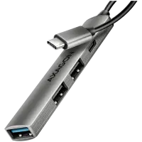 HUE-STC ALU STRIP USB-C 4 port hub