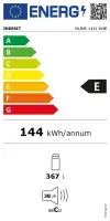 INDESIT Refrigerator | MLINS 1411 W4E | Energy efficiency class E | Free standing | Larder | Height 171.4 cm | Fridge net capacity 367 L | 38 dB | White – pilt 3