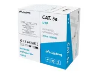 Lanberg | LAN Cable Cat.5E 305M Solid CCA Grey Fluke Passed | LCU5-15CC-0305-S