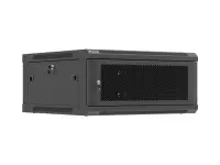Lanberg Wall mounted installation cabinet 19" 4U 600X600 | WF01-6604-23B | Black