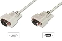 Digitus | Data transfer extension cable, D-Sub9/St - D-Sub9/Bu | AK-610203-030-E
