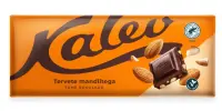 Tume šokolaad KALEV tervete mandlitega, 190g