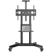 ONKRON Mobile TV stand for 32"-75" up to 50 kg, black