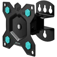 ONKRON Full Motion Roto TV Wall Mount for 10 to 35-inch Flat Panel TVs Digital Panels 20 kg, Black