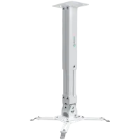 ONKRON Projector Mount Ceiling Adjustable Bracket up to 22 lbs Projectors, White
