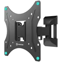 ONKRON Full Motion TV Wall Mount for 17 to 43-inch Flat Panel TVs Digital Panels 35 kg, Black