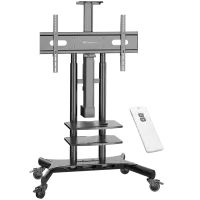 ONKRON Motorized mobile TV stand for 50"-86", up to 90kg, black
