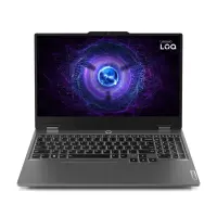 Lenovo- LOQ 15ARP9 | Luna Grey | 15.6 " | IPS | FHD | 1920 x 1080 pixels | Anti-glare | AMD Ryzen 5 | 7235HS | 16 (2x8GB) GB | SO-DIMM DDR5 | Solid-state drive capacity 512 GB | NVIDIA GeForce RTX 4050 | GDDR6 | 6 GB | Windows 11 Home | 802.11ax | Bluetooth version 5.2 | Keyboard language English | Keyboard backlit | Warranty 24 month(s) | Battery 