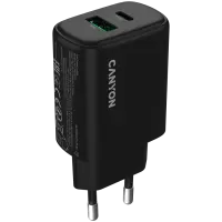 CANYON charger OnCharge 250 25W 1xPD 1xQC EU Black
