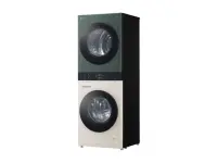 LG Washing machine with dryer | WT1210EGF | Energy efficiency class A/C | Front loading | Washing capacity 12 kg | 1400 RPM | Depth 66 cm | Width 60 cm | LED | Drying system | Drying capacity 10 kg | Steam function | Beige/Green