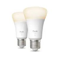 Philips Hue W 810 A60 2P EU | E27 | 7 W | Warm white to cool white light | Bluetooth, Zigbee