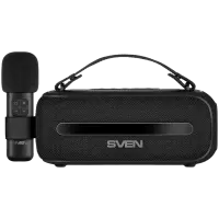 Speaker SVEN PS-255, black (12W, Bluetooth, FM, USB, karaoke mic, 3600mAh) – pilt 4