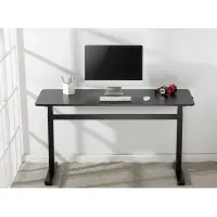 Manually adjustable sit-stand desk EO0027 | 70-117 cm | Maximum load weight 40 kg | Black