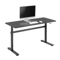 Manually adjustable sit-stand desk EO0027 | 70-117 cm | Maximum load weight 40 kg | Black – pilt 7