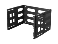 Lanberg Folding Bracket Wall-mount 19" 6U | FB01-5406-10B | Black