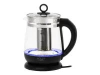 Adler | Kettle | AD 1299 | Electric | 2200 W | 1.5 L | Glass | 360° rotational base | Black – pilt 6