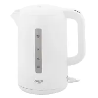Adler | Kettle | AD 1386 | Electric | 1850 W | 2.2 L | Plastic | 360° rotational base | White