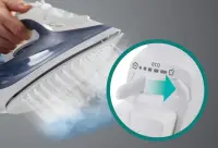 Gorenje SIK2200WB | Steam iron | 2200 W | Continuous steam 35 g/min | Water tank capacity 450 ml | Blue | Steam boost performance 160 g/min – pilt 4