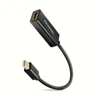 Axagon RVDM-HI14N videokaabliadapter 0,15 m Mini DisplayPort HDMI Must