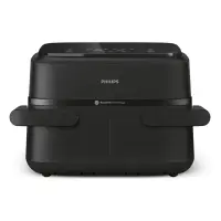 Philips 1000 series NA150/00 fritüür Kahekohaline 7 l Eraldiseisev 2450 W Kuumaõhu fritüür Must