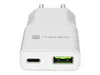 Natec Ribera USB Charger Gan Slim USB 1X USB-A + 1X USB-C 20W | NUC-2376 – pilt 5