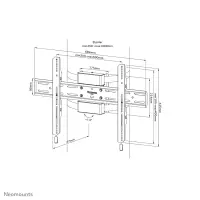 Neomounts Pillar Mount | WL30S-910BL16 | Level adjustment | 40-75 " | Maximum weight (capacity) 50 kg | Black – pilt 4