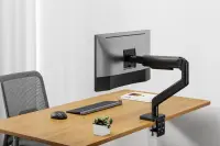 Digitus Desk Mount | Height, tilt, rotation, depth, pivot | Single Monitor Mount | 49 " | Maximum weight (capacity) 20 kg | Black – pilt 5