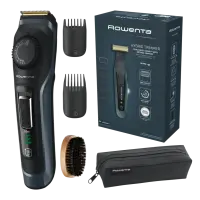 Rowenta Beard Trimmer | TN3804E0 Virtuo | Cordless | Number of length steps 39 | Black/Blue – pilt 7
