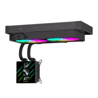 Gamemax CPU Liquid Cooler | GLACIER 240 LCD BK | Black