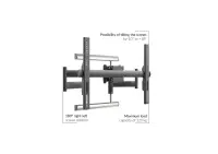 EDBAK Wall mount | Heavy Duty Swing Arm | Tilt | 42-98 " | Maximum weight (capacity) 120 kg | Black