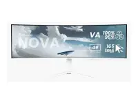 Arozzi | Nova | 49 " | VA | 32:9 | 165 Hz | 4 ms | 5120 x 1440 pixels | 350 cd/m² | HDMI ports quantity 2 | White – pilt 7