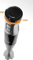 Gorenje Hand blender | HBX1000E | Hand Blender | 1000 W | Jar material Plastic | Jar capacity 0.5 L | Black – pilt 4
