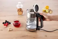 Gorenje | K17OGS | Kettle | Electric | 1.7 L | 2200 W | 360° rotational base | Stainless steel/Glass | Stainless steel – pilt 9