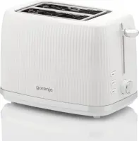 Gorenje Toaster | T850DPW | Number of slots 2 | Housing material Plastic | White – pilt 4