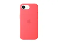 Apple iPhone 17e Silicone Case with MagSafe – Bright Guava | Apple