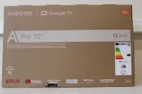 SALE OUT. Xiaomi QLED TV A Pro 2026 | 32" | Smart TV | Google TV | HD | Dark Gray | DAMAGED PACKAGING, CRACKED PLASTIC AT THE BACK, BROKEN GRILLES ON THE BOTTOM
