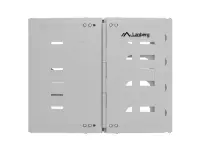 Lanberg Folding Bracket Wall-mount 19" 8U 497x400/240 | FB01-5408-10S | Gray – pilt 2