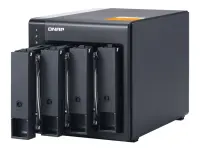 QNAP High-performance Desktop SATA 6Gbps JBOD Storage Enclosure | TL-D400S | Black