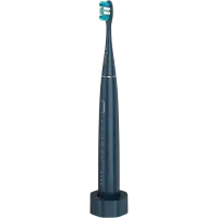 Wireless Tooth Brush, Navy Blue, 3 Brush Heads, 1400mAh, Function: Soft, Clean, Massage, White, Sweep