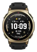 Amazfit T-rex 3 Pro 3,35 cm (1.32") AMOLED 44 mm Digitaalne 466 x 466 pikslit Puutetundlik ekraan Kuld WiFi GPS (satelliit)