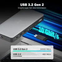 Digitus USB-C Docking Station, 11-port | DA-70917 | HDMI ports quantity 2 | Ethernet LAN – pilt 9