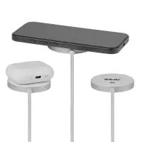 CLUB3D CAC-3026 mobiilseadme laadija Mobiiltelefon, Nutitelefon Valge USB Traadita laadimine Kiirlaadimine Hoonesisene – pilt 2